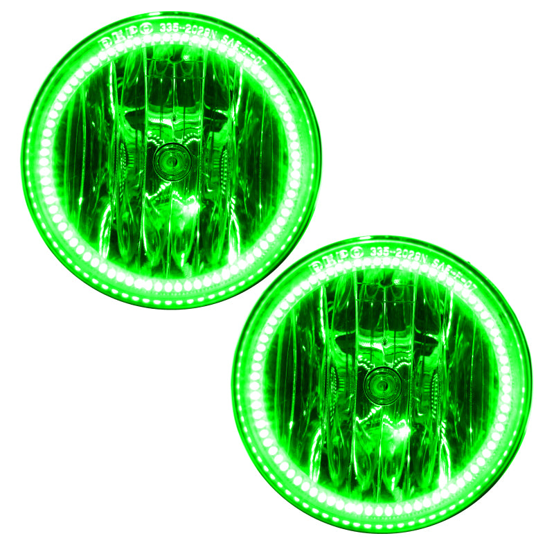 Oracle 09-10 Hyundai Genesis LED Fog Light Halo Kit - Green