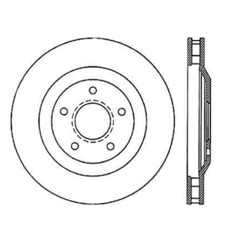 Stoptech 120.62059CRY 97-04 Chevy Corvette Left Front CRYO-STOP Rotor