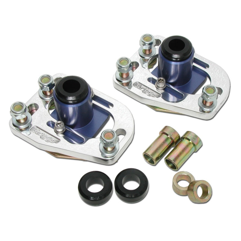 BBK  2525 Mustang Caster Camber Plate Kit - Silver Anodized Finish