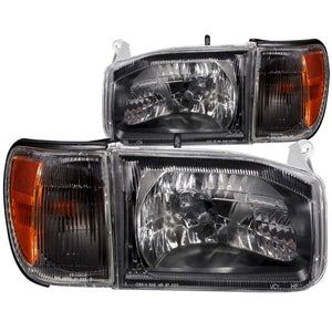 ANZO 111051 1999-2004 fits Nissan Pathfinder Crystal Headlights Black