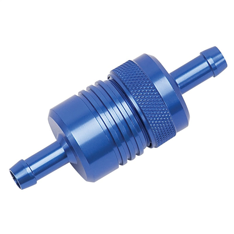 Russell 645080 Performance Blue Street Fuel Filter (3in Length 1-1/8in diameter 5/16in inlet/outlet)