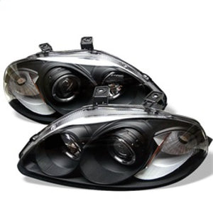 Spyder 5010902 fits Honda 96-98 Civic Projector Headlights LED Halo Amber Reflc