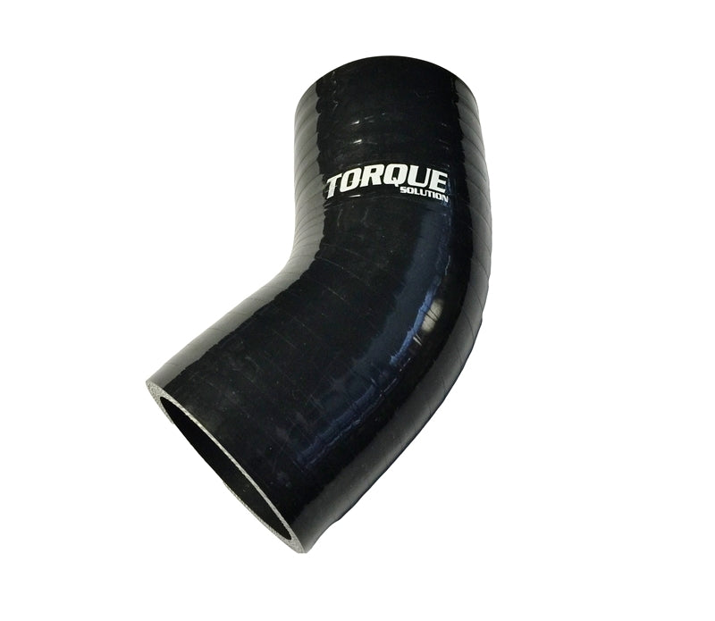 Torque Solution TS-CPLR-45D225BK 45 Degree Silicone Elbow: 2.25 inch Black Universal