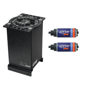 DeatschWerks 6-421-30ST 3.0L Staged Surge Tank w/ DW420 Fuel Pumps