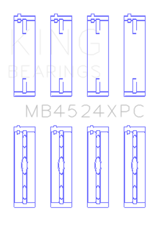 KING KINGMB4524XPC fits MB4524XPC fits Nissan VR38DETT (Size STD) pMaxKote Perf