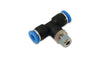 Vibrant 22631 ock Vacuum Male Tee Fitting Tube OD 3/16in Male Thread 1/8in NPT