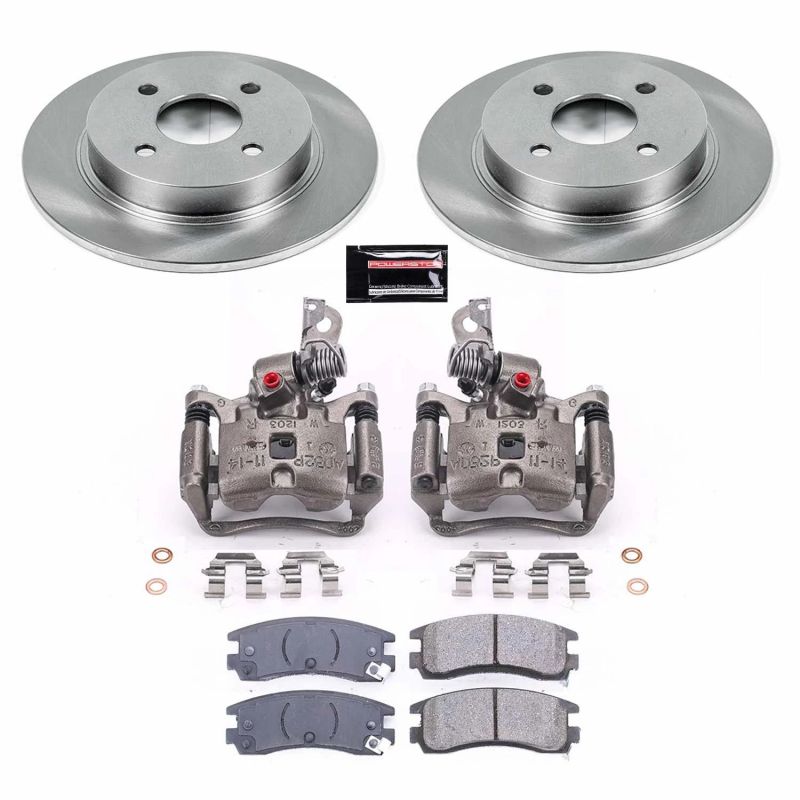 PowerStop KCOE5133 fits Saturn 96-98 SC1 Rear Autospecialty Brake Kit w/Calipers