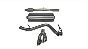 CORSA Performance 14848 Corsa 2014-2019 fits Chevy Silverado 1500 5.3L V8 CC / SB 3in Single Side Exit Touring Cat-Back Exhaust