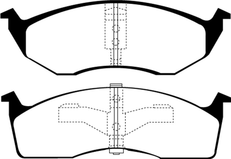 EBC DP21065 fits Chrysler 95-97 Concorde 3.3 Greenstuff Front Brake Pads