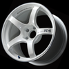 Advan YAD6E44EWMR TC4 16x7.0 +44 5-114.3 Racing White Metallic & Ring Wheel