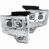 ANZO 111264 2014 fits Ford 09-20 F-150 Projector Headlights w/ U-Bar Chrome