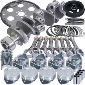 Eagle B13004L00053 fits Chevy 350 1Pc 3.750in Crank 5.700in I-Beam Rod 4.000in Pistons 153 Tooth FP Balanced Assembly