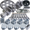 Eagle B13004L00053 fits Chevy 350 1Pc 3.750in Crank 5.700in I-Beam Rod 4.000in Pistons 153 Tooth FP Balanced Assembly