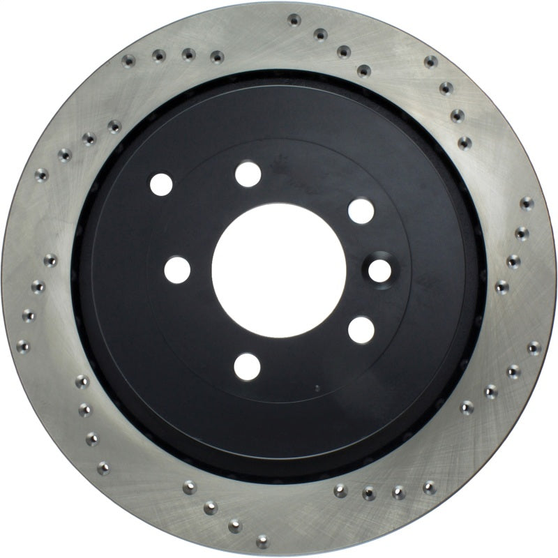 Stoptech 128.22010CL 05-09 Land Rover LR3 / 06-13 Land Rover Range Rover Sport Drilled Left Rear Cryo Rotor