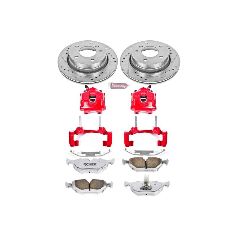 PowerStop KC2980 26 fits BMW 323Ci Rear Z26 Street Warrior Brake Kit w/Calipers