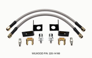 Wilwood 220-14166 Flexline Kit 14 inch -3 M10-1.00 IF 1/8 NPT Straight