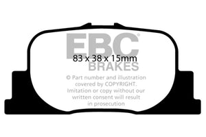 EBC DP31456C 00-01 fits Lexus ES300 3.0 Redstuff Rear Brake Pads