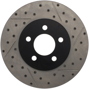 Stoptech 127.61072R 03-09 Lincoln Town Car / 03-09 Mercury Grand Marquis Front Right Slotted & Drilled Rotor