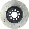 Stoptech 128.33062L 00-06 Audi TT Left Front Drilled Rotor