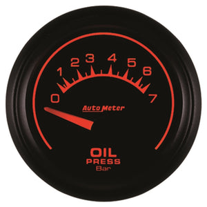 AutoMeter 5927-M Autometer ES 52.4mm 0-7 Bar Oil Pressure SSE Gauge