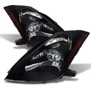 9023989 Xtune fits Nissan 03-05 350Z Crystal Headlights Xenon/Hid Model Only B