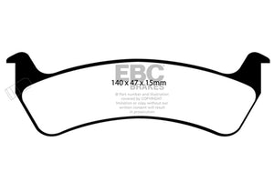 EBC UD625 92-94 fits Jeep Grand Cherokee 4.0 Ultimax2 Rear Brake Pads