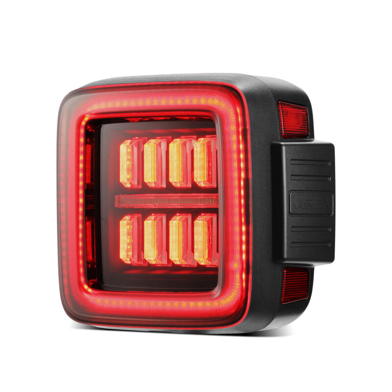 AlphaRex 602020 18-23 fits Jeep Wrangler JL NOVA Prismatic LED Taillights Bla