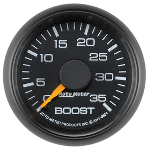 AutoMeter 8304 Autometer Factory Match fits GM 2-1/16in 35 PSI Mechanical Boost Gauge
