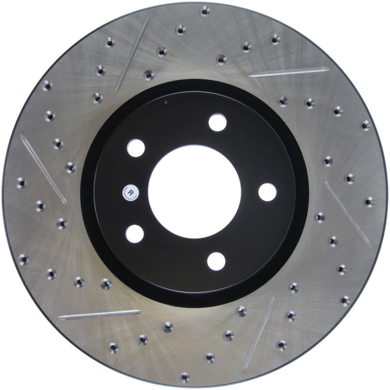 Stoptech 127.45078R 07-09 Mazda 3 Right Front Slotted & Drilled Rotors