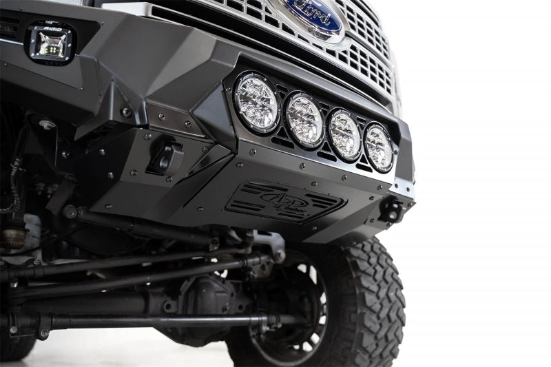 Addictive Desert Designs F160014110103 fits Ford 17-20 Super Duty Bomber Front Bumper w/ Mounts For 4 Rigid 360 6in