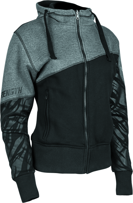 Speed and Strength 884443 Cat Outa Hell Hoody Grey/Black Womens - Large