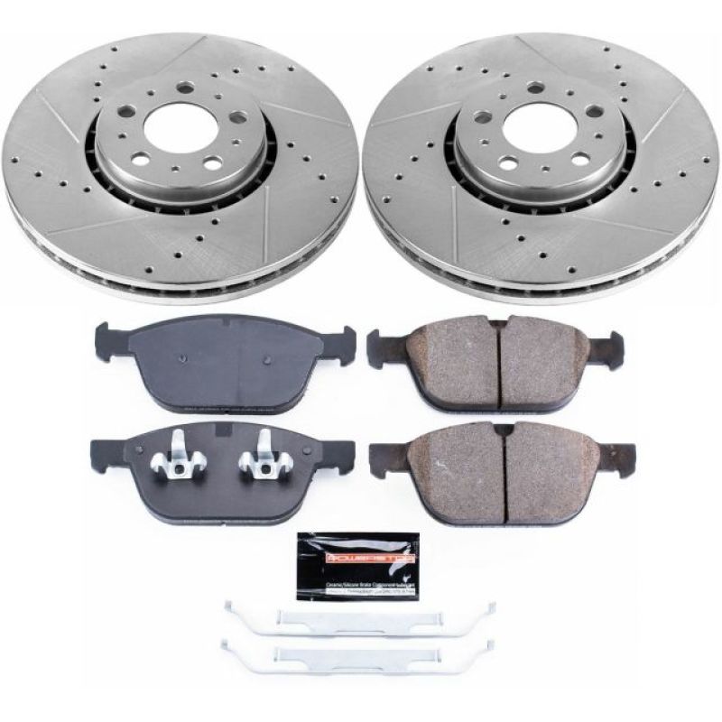 PowerStop K5707 fits Volvo 03-14 XC90 Front Z23 Evolution Sport Brake Kit