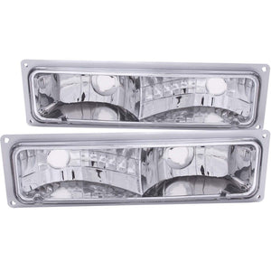 ANZO 511032 1988-1998 fits Chevrolet C1500 Euro Parking Lights Chrome