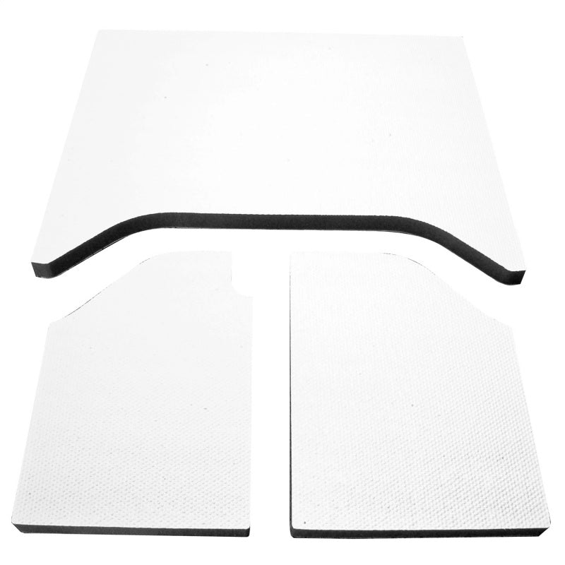DEI  50136 fits Jeep 07-10 Wrangler JK 2-Door Boom Mat Headliner - 3 Piece - Whi