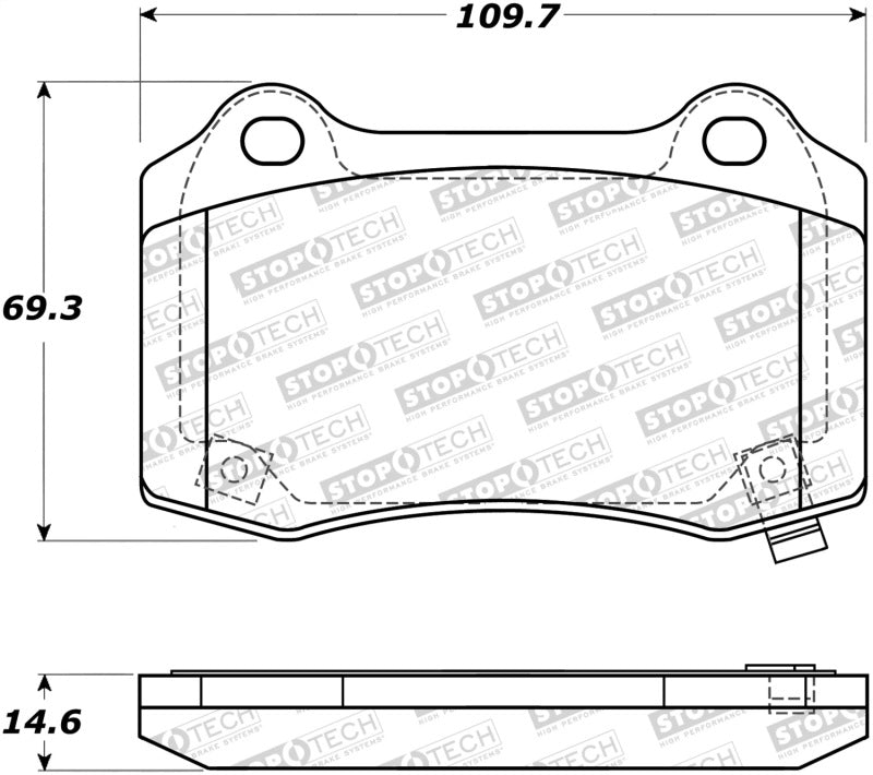 Stoptech 308.10531 StopTech Street Brake Pads
