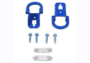 fits Ford Racing M-18954-F15B 15-22 F-150 Tow Hooks - Blue (Pair)