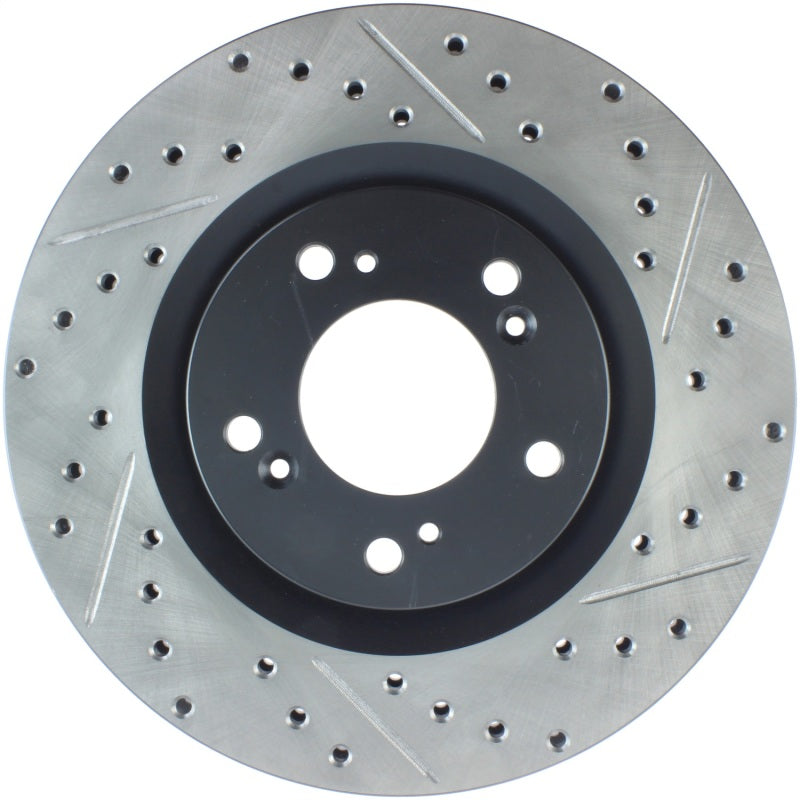 Stoptech 127.40048L 00-09 S2000 Slotted & Drilled Left Front Rotor