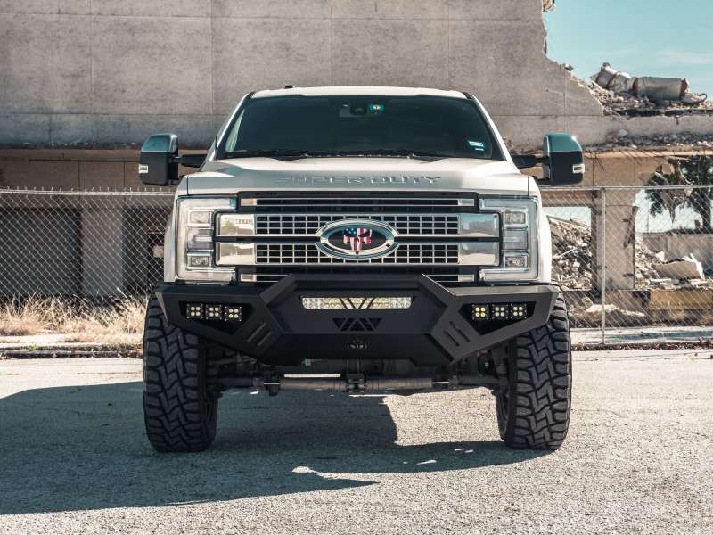 Road Armor 6172XFPRB fits Ford 17-20 F-250 SPARTAN Front Bumper Bolt-On Pre-Runner Guard - Tex Blk