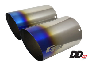 GReddy 11002602 DD-R Burnt Titanium Tips L=170mm (Pair)