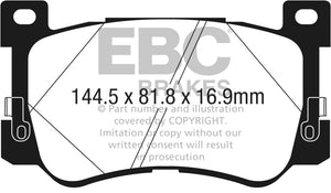 EBC UD1975 2017+ Genesis G90 5.0L Ultimax2 Front Brake Pads