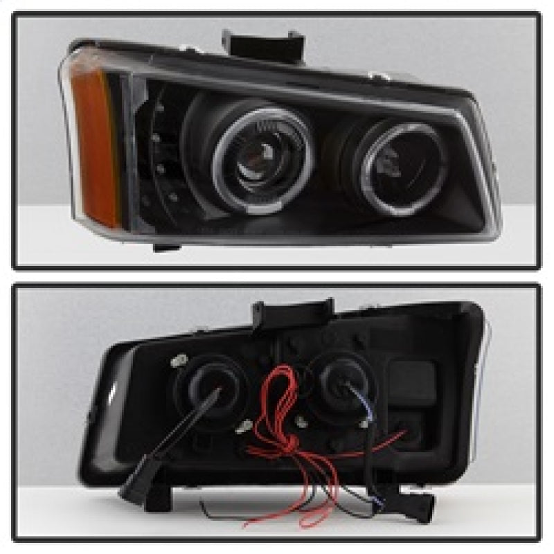 xTune 9036774 fits Chevy Silverado 03-06 Projector Headlights 4pcs - LED Halo -