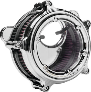 Performance 0206-2156-CH Machine Vision Air Cleaner W/Bezel - Chrome