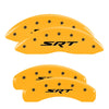 MGP 42020SSRTYL 4 Caliper Covers Engraved Front & Rear 11-18 fits Jeep Grand Che