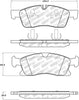 Stoptech 305.1629 Street Select Brake Pads w/Hardware - Front
