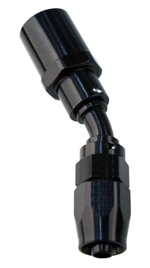 Fragola 224510-BLRAD -10AN Male Rad. Fitting x 45 Degree Pro-Flow Hose End - Blk