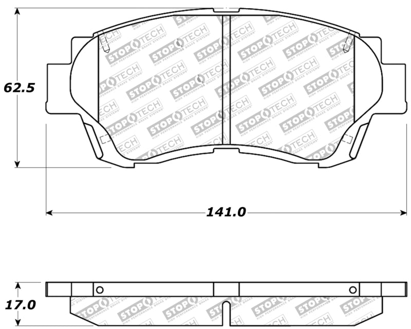 Stoptech 309.0476 Performance Brake Pads
