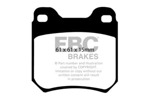 EBC UD709 97-01 fits Cadillac Catera 3.0 Ultimax2 Rear Brake Pads