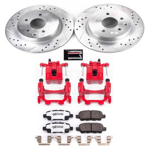 PowerStop KC8062 fits Nissan 370Z Rear Z26 Street Warrior Brake Kit w/Calipers