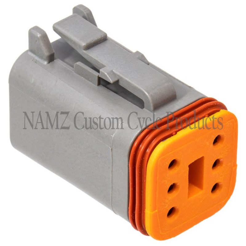 NAMZ DP-6G Deutsch DT Series 6-Wire Plug & Wedgelock - Grey (Repl. HD 721GY)