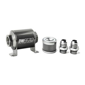 DeatschWerks 8-03-070-100K-10 Stainless Steel 10AN 100 Micron Universal Inline